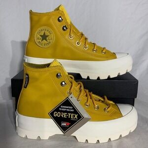 Converse CTAS LUGGED Platform Shoes Mustard Yellow White New Womans 5
